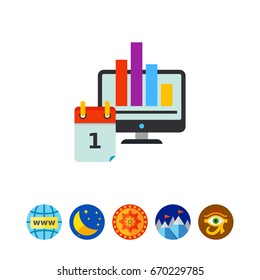 Digital Marketing Computer Icon