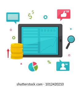 Digital marketing concept.