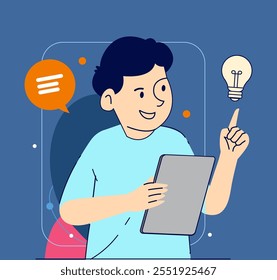 Digital marketing concept illustrations. Modern flat design illustration of Data Analysis