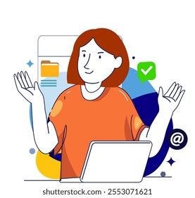 Digital marketing concept illustrations. Modern flat design illustration of Data Analysis