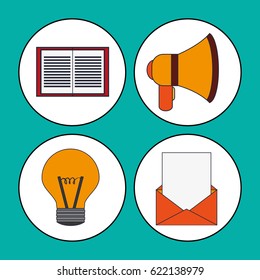 digital marketing concept multimedia network