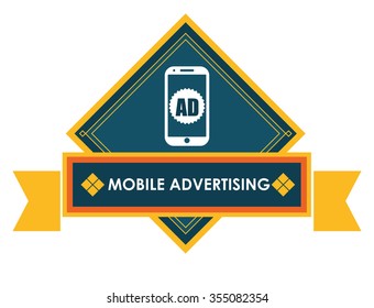 Digital marketing concept  with online icons design, vector illustration 10 eps graphic.
