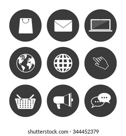 Digital Marketing concept with technology design, vector illustration 10 eps graphic.