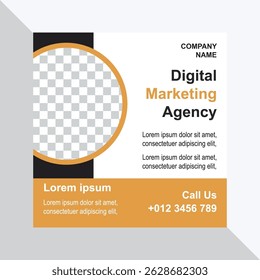 Digital marketing and corporate business agency instagram banner or socia
