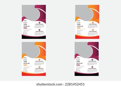 Digital marketing corporate business flyer design template