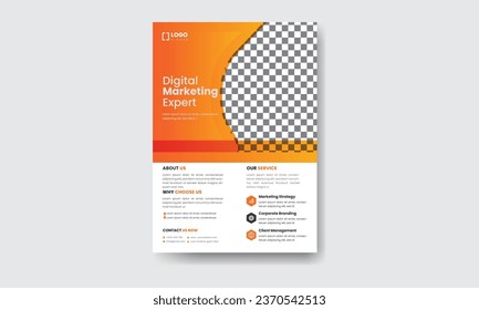 digital marketing corporate business flyer design template