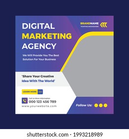 Digital Marketing Corporate Business Social Media Post Template Design Clean Design 