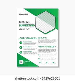 digital marketing corporate modern business flyer design template 