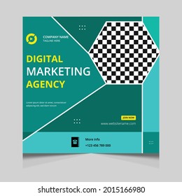Digital marketing corporate social media post template