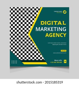 Digital marketing and corporate social media post and web banner design template vector