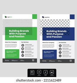 Digital marketing corporate social media and instagram post template