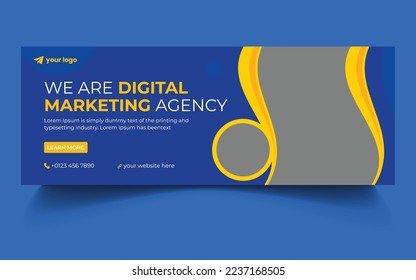 digital marketing corporate social media facebook cover template