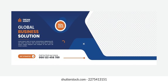 Digital marketing and corporate social media cover and banner  business promotion and corporate social media cover and banner template
