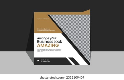 Digital marketing and corporate social media poster design.