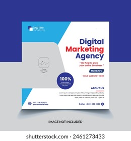 digital marketing corporate social media post web banner design template