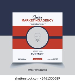 digital marketing corporate social media post web banner template