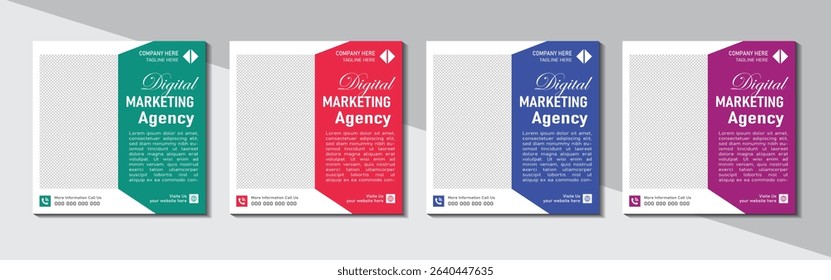 
Digital marketing corporate social media and agency banner