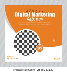 Digital marketing corporate social media Instagram post and web banner template