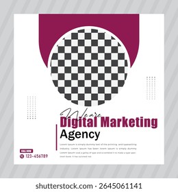 Digital marketing corporate social media Instagram post and web banner template