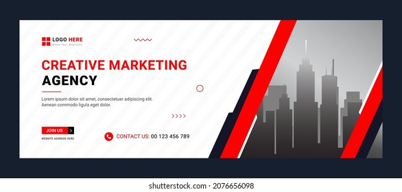 Digital marketing and Corporate timeline cover banner design Template.web banner, header vector
