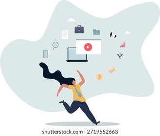 Digital marketing course and e-learning online skills.life and employment of people.