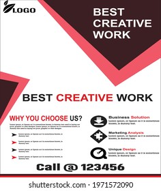 Digital Marketing Creative Work Business Promotion Flyer
