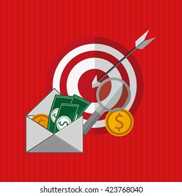 Digital Marketing design. Communication concept. Colorful illust