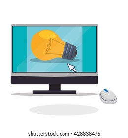 Digital Marketing design. Ecommerce icon. Isolated illustration