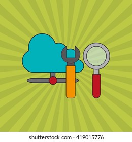 Digital Marketing design. Internet concept. Strategy icon