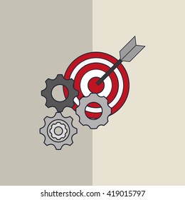 Digital Marketing design. Internet concept. Strategy icon