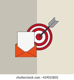 Digital Marketing design. Internet concept. Strategy icon