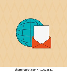 Digital Marketing design. Internet concept. Strategy icon