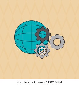 Digital Marketing design. Internet concept. Strategy icon