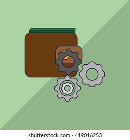 Digital Marketing design. Internet concept. Strategy icon