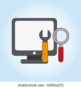 Digital Marketing design. Internet concept. Strategy icon