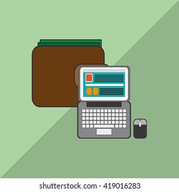 Digital Marketing design. Internet concept. Strategy icon