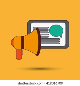 Digital Marketing design. Internet concept. Strategy icon