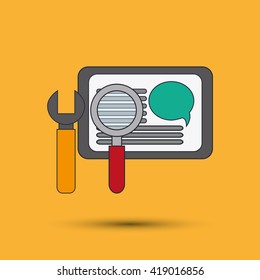 Digital Marketing design. Internet concept. Strategy icon