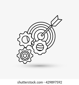 Digital Marketing design. Internet concept. Strategy icon