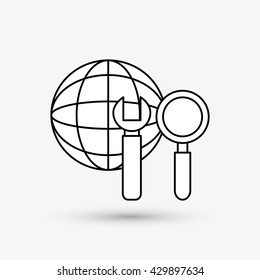 Digital Marketing design. Internet concept. Strategy icon