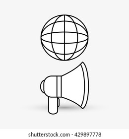 Digital Marketing design. Internet concept. Strategy icon