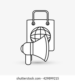 Digital Marketing design. Internet concept. Strategy icon