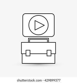 Digital Marketing design. Internet concept. Strategy icon