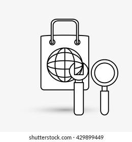 Digital Marketing design. Internet concept. Strategy icon