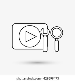 Digital Marketing design. Internet concept. Strategy icon