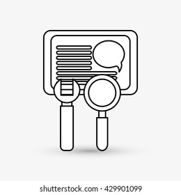 Digital Marketing design. Internet concept. Strategy icon
