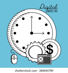 digital marketing design, vector illustration eps10 graphic 