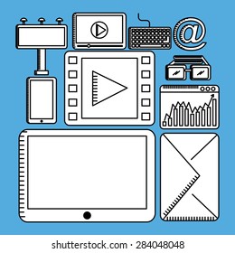 digital marketing design, vector illustration eps10 graphic 