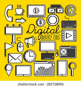 digital marketing design, vector illustration eps10 graphic 