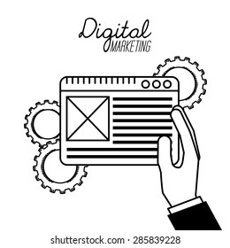 digital marketing design, vector illustration eps10 graphic 